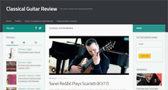 Desktop Screenshot of classicalguitarreview.com