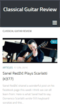 Mobile Screenshot of classicalguitarreview.com